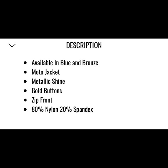 METALLIC NIGHTS MOTTO JACKET - Picture 3 of 5